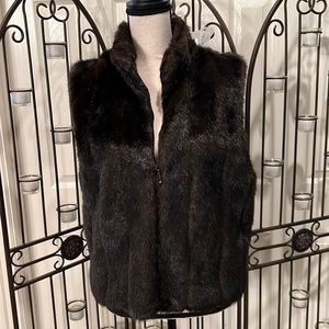 Faux fur vest